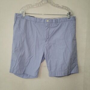 Polo Ralph Lauren Shorts Mens‎ 38 Blue Pinstripe Slim Fit 8" Golf Preppy Vintage